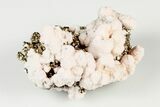 Manganoan Calcite Crystal Cluster and Pyrite Association - Peru #195839-1